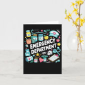 Spoedeisende hulp Groovy Er Crew Nurse Room Ste Kaart (Gele Bloem)