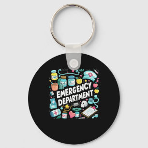 Spoedeisende hulp Groovy Er Crew Nurse Room Ste Sleutelhanger
