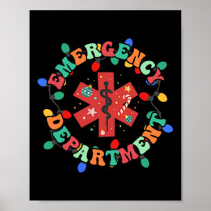 Spoedeisende Hulp Kerst Er Verpleegster 2 Zijdig Poster