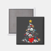 Spoedeisende Hulp Kerstboom Verpleegster Magneet (Voorkant / Achterkant)