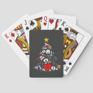 Spoedeisende Hulp Kerstboom Verpleegster Pokerkaarten