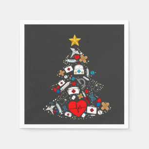 Spoedeisende Hulp Kerstboom Verpleegster Servet