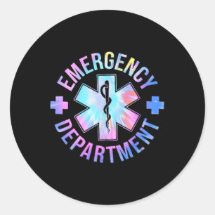 Spoedeisende Hulp Shirt Eerste Hulp Zorg Ronde Sticker