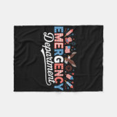 Spoedeisende Hulp Skelet 4 juli Amerikaanse Er E Fleece Deken (Voorkant (Horizontaal))