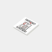 Spoedeisende Hulp Skelet Verpleegster Coffeeliefhe Post-it® Notes (Schuin)