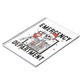 Spoedeisende Hulp Skelet Verpleegster Koffie Liefh Notitieboek (Linkerzijde)