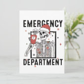 Spoedeisende hulp Skeleton Nursing Coffee Lover Aankondiging (Staand voorkant)