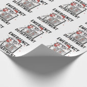 Spoedeisende hulp Skeleton Nursing Coffee Lover Cadeaupapier (Hoek)