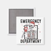 Spoedeisende hulp Skeleton Nursing Coffee Lover Magneet (Voorkant / Achterkant)