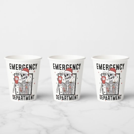 Spoedeisende hulp Skeleton Nursing Coffee Lover Papieren Bekers (Multi)
