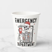 Spoedeisende hulp Skeleton Nursing Coffee Lover Papieren Bekers (Voorkant)