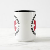 Spoedeisende Hulp Ster van Leven Medisch Embleem Mok (Midden)