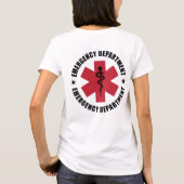 Spoedeisende Hulp Ster van Leven Medisch Embleem T-shirt (Achterkant)