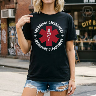 Spoedeisende Hulp Ster van Leven Medisch Embleem T-shirt