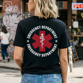 Spoedeisende Hulp Ster van Leven Medisch Embleem T-shirt