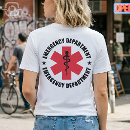 Spoedeisende Hulp Ster van Leven Medisch Embleem T-shirt