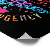 Spoedeisende hulp Tie Dye Ed Er Nurse S Poster (Hoek)