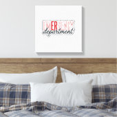 Spoedeisende Hulp Typografie Shirt Ontwerp_1 Canvas Afdruk (Insitu (Slaapkamer))