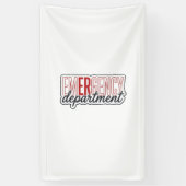 Spoedeisende Hulp Typografie Shirt Ontwerp_1 Spandoek (Verticaal)