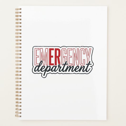Spoedeisende Hulp Typografie T-shirt ontwerp_1 Planner (Voorkant)
