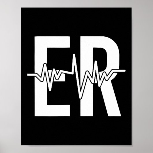 Spoedeisende hulp Verpleegkundige Front + Back Eme Poster (Voorkant)