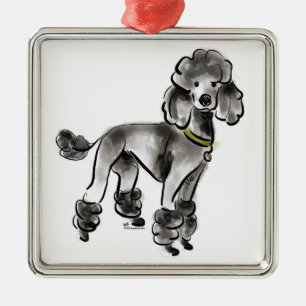SpoedelsDoedels Standaard Poedel Vierkant Ornament