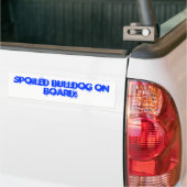 Spoedige Bulldog aan boord! Bumpersticker (Op Truck)