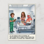 Spoedpost Avonturen Cartoon Briefkaart (Voorkant)