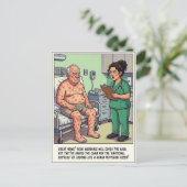 Spoedpostavonturen Cartoon Briefkaart (Staand voorkant)