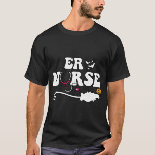 Spoedverpleegster ER-verpleegster Halloween Grieze T-shirt