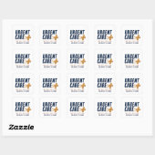Spoedzorg Medisch Teamontwerp Vierkante Sticker (Vel)