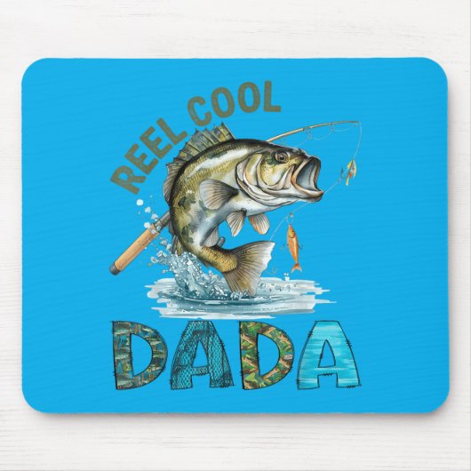 Spoel Cool Dada Vaderdag Visliefhebbers Muismat (Voorkant)