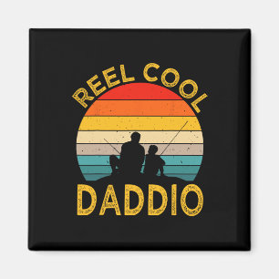 Spoel Cool Daddio Vissen Vader Vintage Opa Vet Magneet