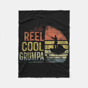 Spoel Cool Grumpa Visgeschenken Grumpa Verjaardag Fleece Deken
