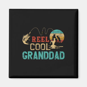 Spoel Cool Opa Vintage Grappige Vis Rod Cadeaus Magneet