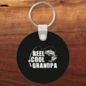 Spoel Cool Opa - Visgeschenk voor vader of opa Sleutelhanger (Voorkant)