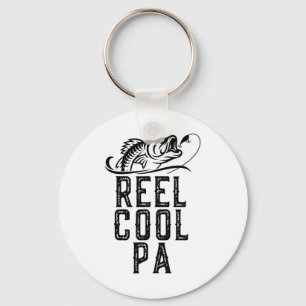 Spoel Cool Pa Vissen Visser Grappig Retro Sleutelhanger