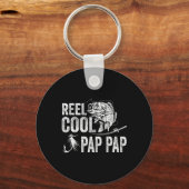 Spoel Cool Pap Pap Vissen Vaderdag Geschenken  Sleutelhanger (Voorkant)