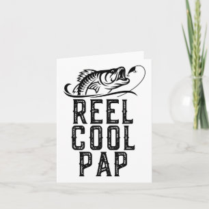 Spoel Cool Pap Visser Vissen Grappig Retro Kaart