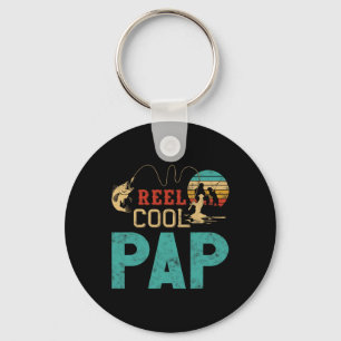 Spoel Cool Pap Visvangst Vaderdag Cadeau Voor Viss Sleutelhanger