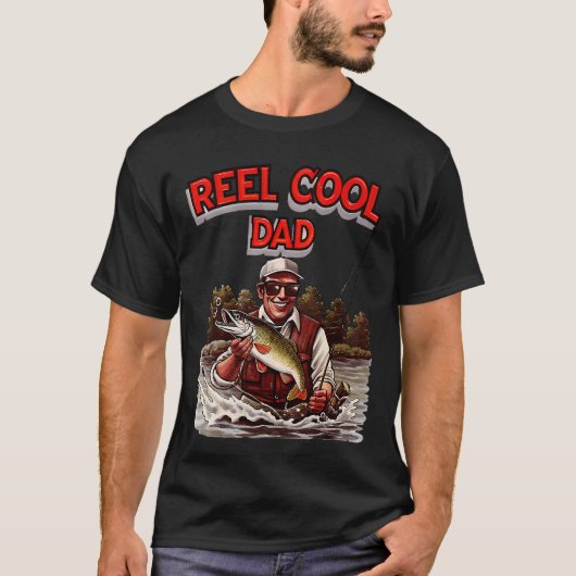 Spoel Cool Papa - Vaderdag - Vissen T-shirt (Voorkant)