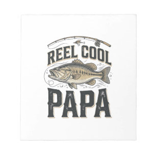 Spoel Cool Papa Vintage Visserij Vector Design_1 Notitieblok