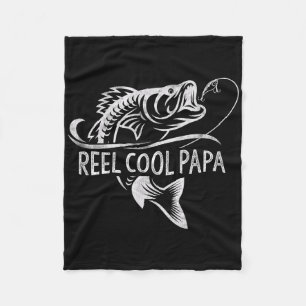 Spoel Cool Papa Vissen Papa Cadeaus Vaderdag Vis Fleece Deken