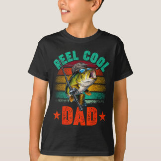 Spoel cool papa vissen vader grappige vaderdag t-shirt