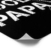 Spoel Cool Papa Visser Vader Cadeaus Vaderdag Vis Poster (Hoek)