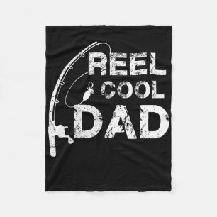 Spoel Cool Papa Visser Vader Vaderdag Cadeau T-shi Fleece Deken