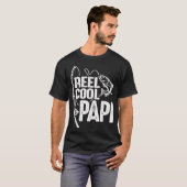 Spoel Cool Papi Grappige Visserij Opa T-shirt (Voorkant volledig)