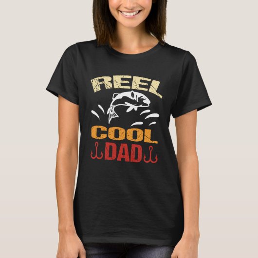Spoel Cool Vader Dood Vissen Wandelen Hond Natte V T-shirt (Voorkant)