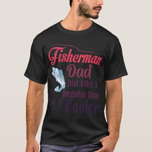 Spoel Cool, Visser Geen Floppend - Grappige Visgra T-shirt (Voorkant)