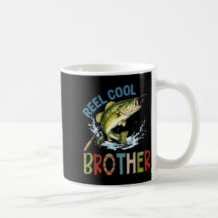 Spoel coole broer vissen broer verjaardag vintage koffiemok